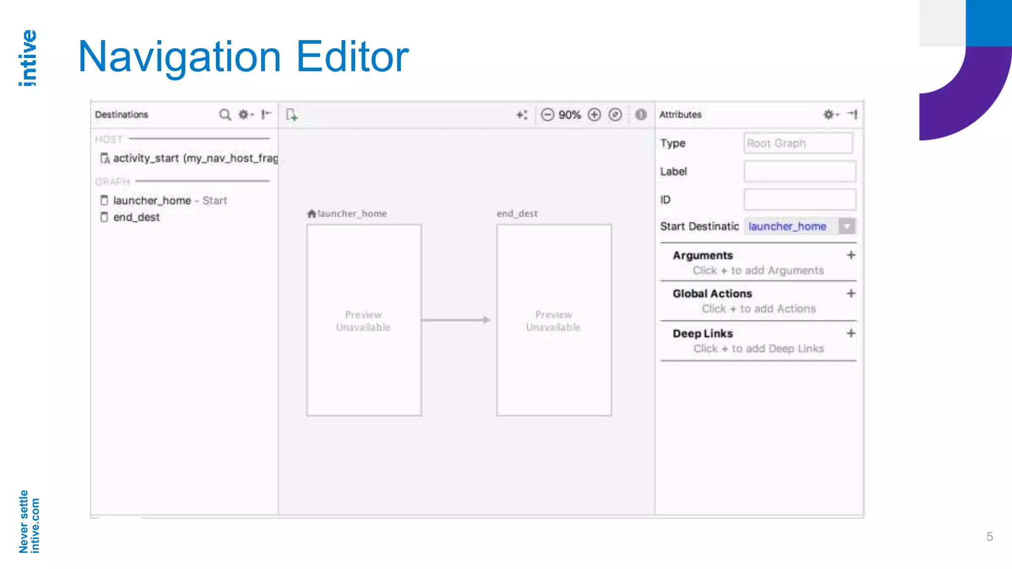 Neversettle
intive.com
5
Navigation Editor
 