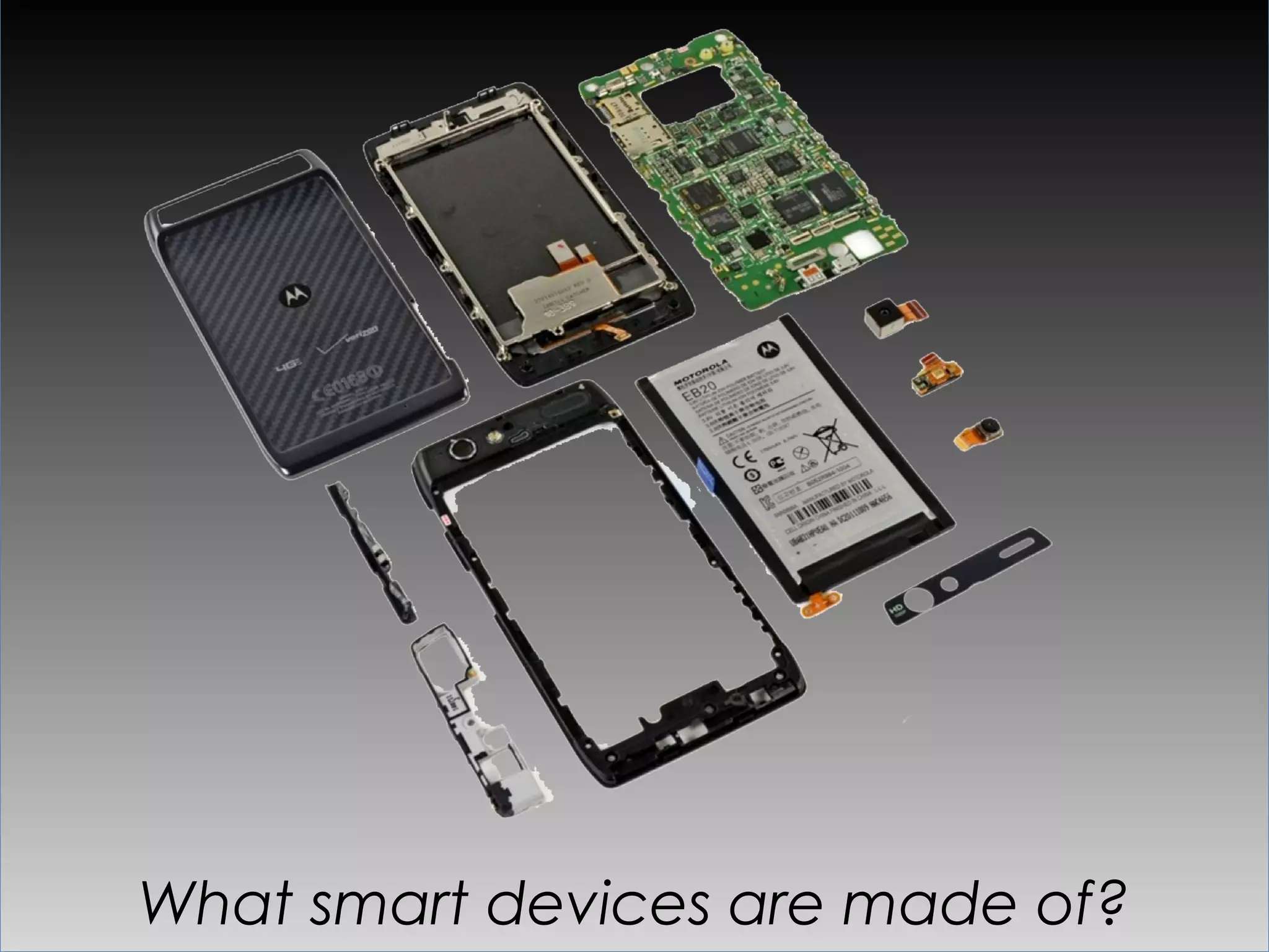 What smart devices are made of?
 