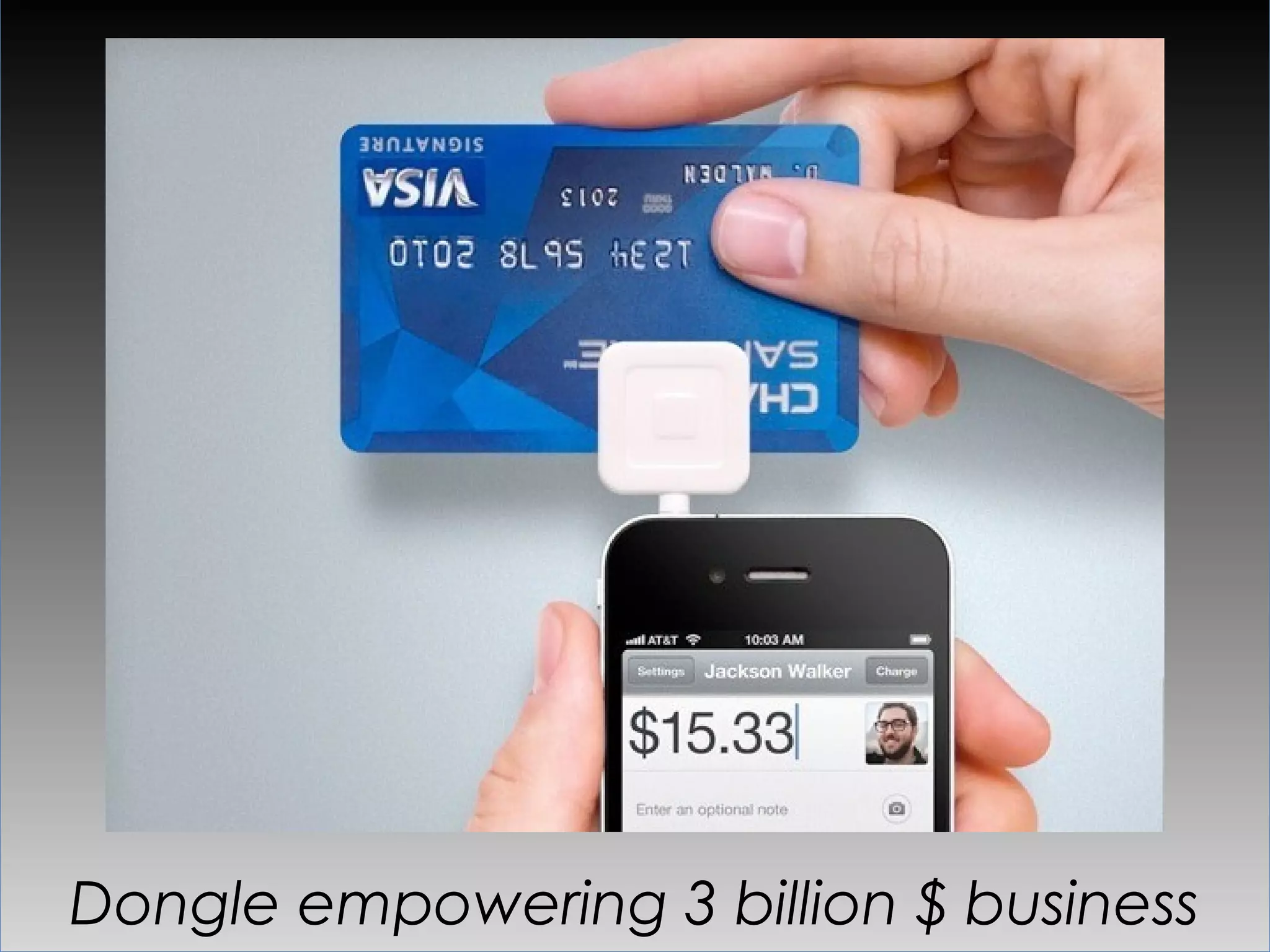 Dongle empowering 3 billion $ business
 