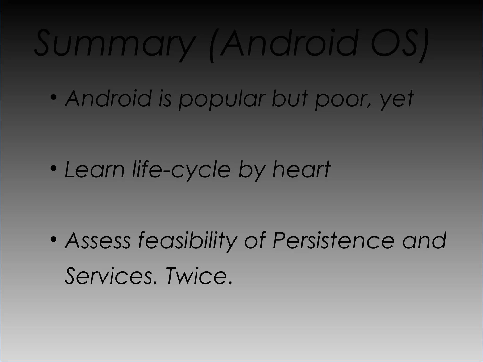 Many screens
 
