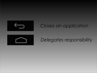 Closes an application


Delegates responsibility
 