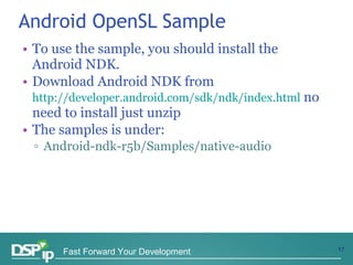 Android Audio & OpenSL | PPT