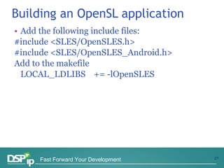 Android Audio & OpenSL | PPT