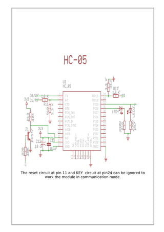 The reset circuit at pin 11 and KEY circuit at pin24 can be ignored to
work the module in communication mode.
 
