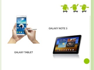 GALAXY NOTE 3
GALAXY TABLET
 