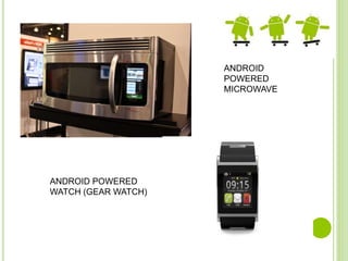 ANDROID
POWERED
MICROWAVE
ANDROID POWERED
WATCH (GEAR WATCH)
 