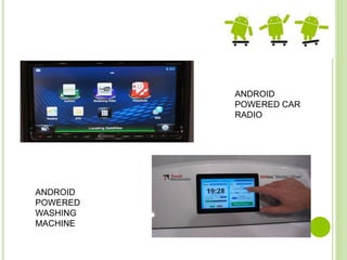 ANDROID
POWERED CAR
RADIO
ANDROID
POWERED
WASHING
MACHINE
 