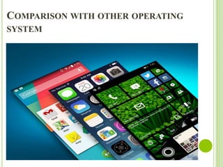 COMPARISON WITH OTHER OPERATING
SYSTEM
 