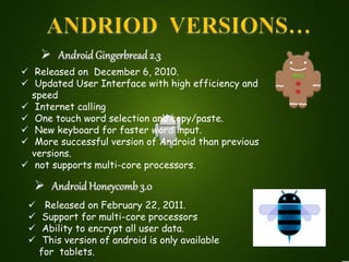 ppt on Android os- vinit | PPTX