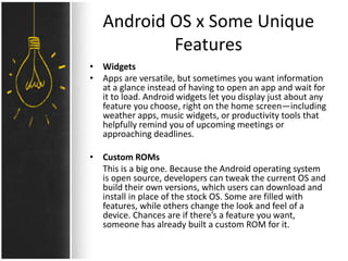 Android OS Presentation | PPTX