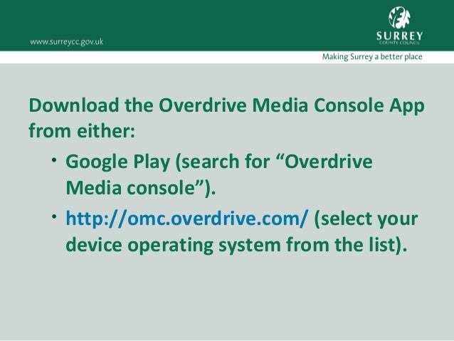 Get overdrive app