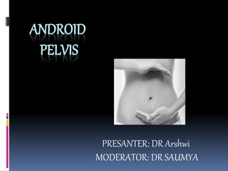 ANDROID
PELVIS
PRESANTER: DR Arshwi
MODERATOR: DR SAUMYA
 