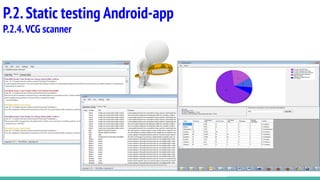 P.2.Static testing Android-app
P.2.4.VCG scanner
 