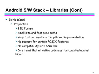 Android platform overview | PPT