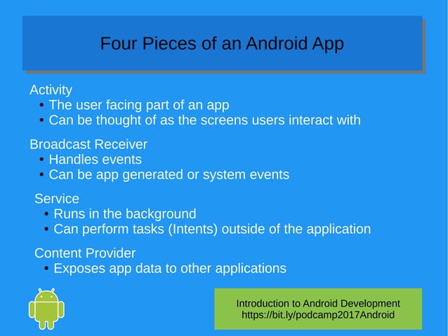 Introduction to Android App Development | ODP | Operating Systems ...