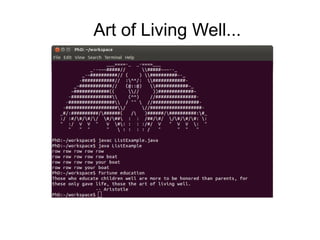 Art of Living Well...
 