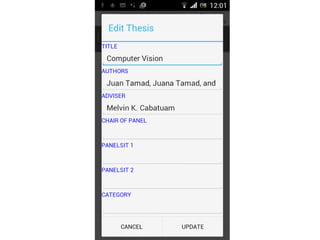My Android portfolio part2