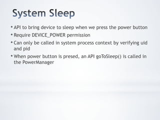 Android power management | PDF