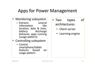 Android power management, current and future trends | PDF | Operating ...