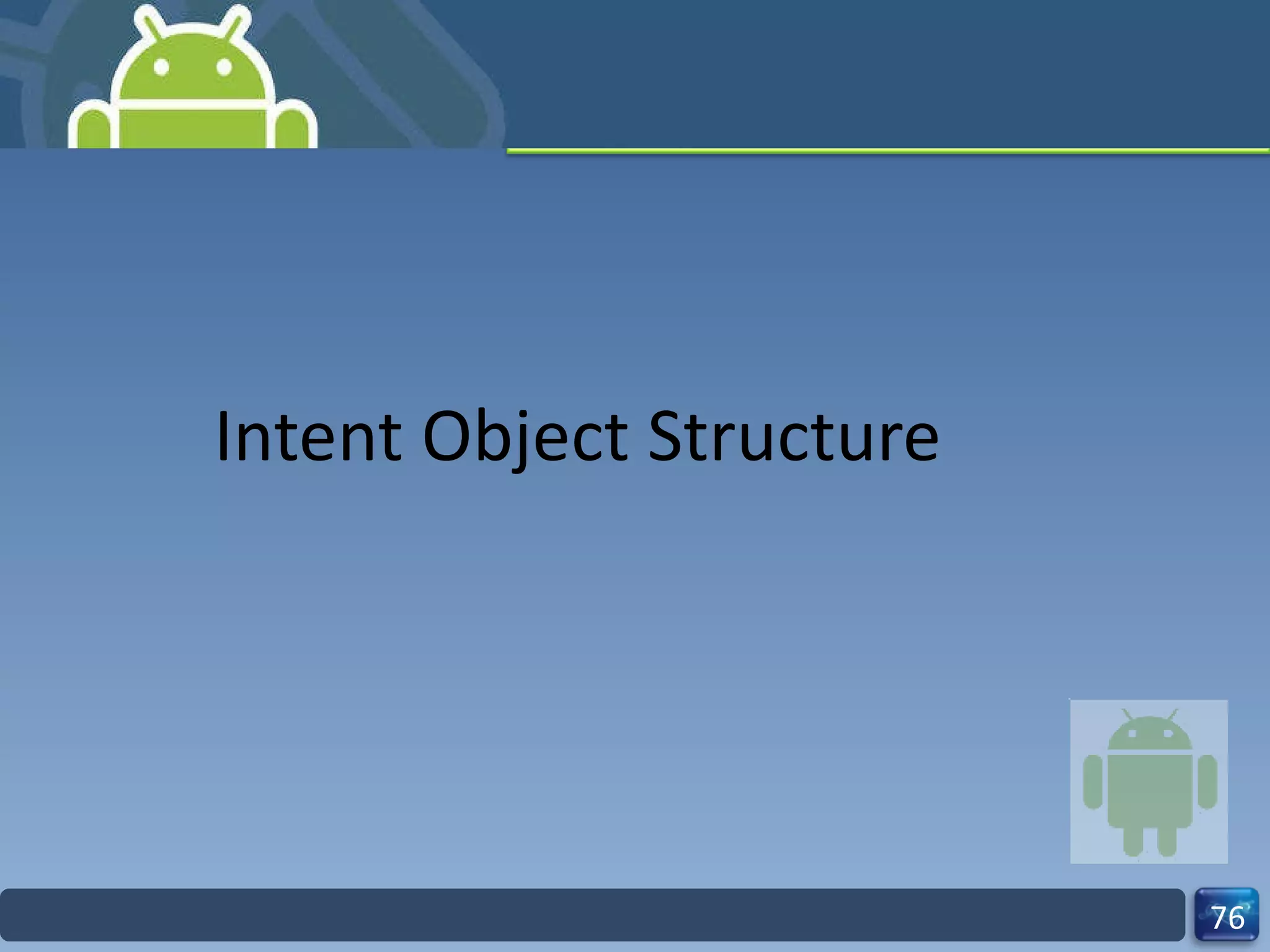 Intent Object Structure 