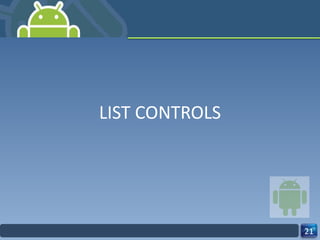 LIST CONTROLS 