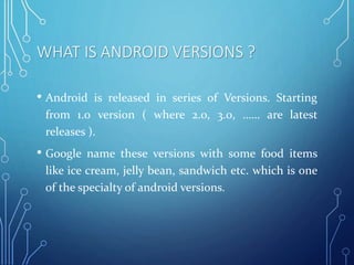 Introduction to Android ppt | PPTX