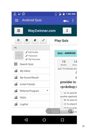 Android quiz application | PDF