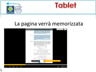 La pagina verrà memorizzata 
 