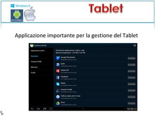 Applicazione importante per la gestione del Tablet 
 