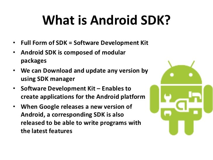 Android SDK Update - Reason for Android Popularity