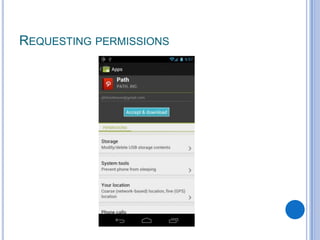 REQUESTING PERMISSIONS

 
