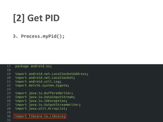 [2] Get PID
3. Process.myPid();
 