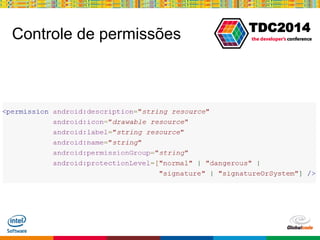 Globalcode – Open4education
TDC2014
Controle de permissões
 