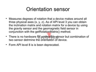 Android sensors | ODP