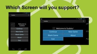 Which Screen will you support?

 