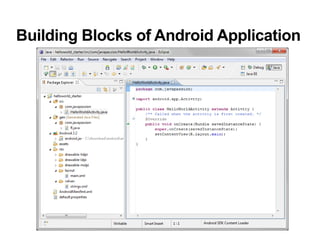Building Blocks of Android Application
 