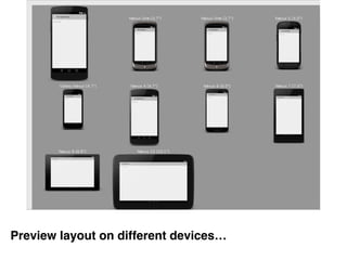 Preview layout on different devices…
 