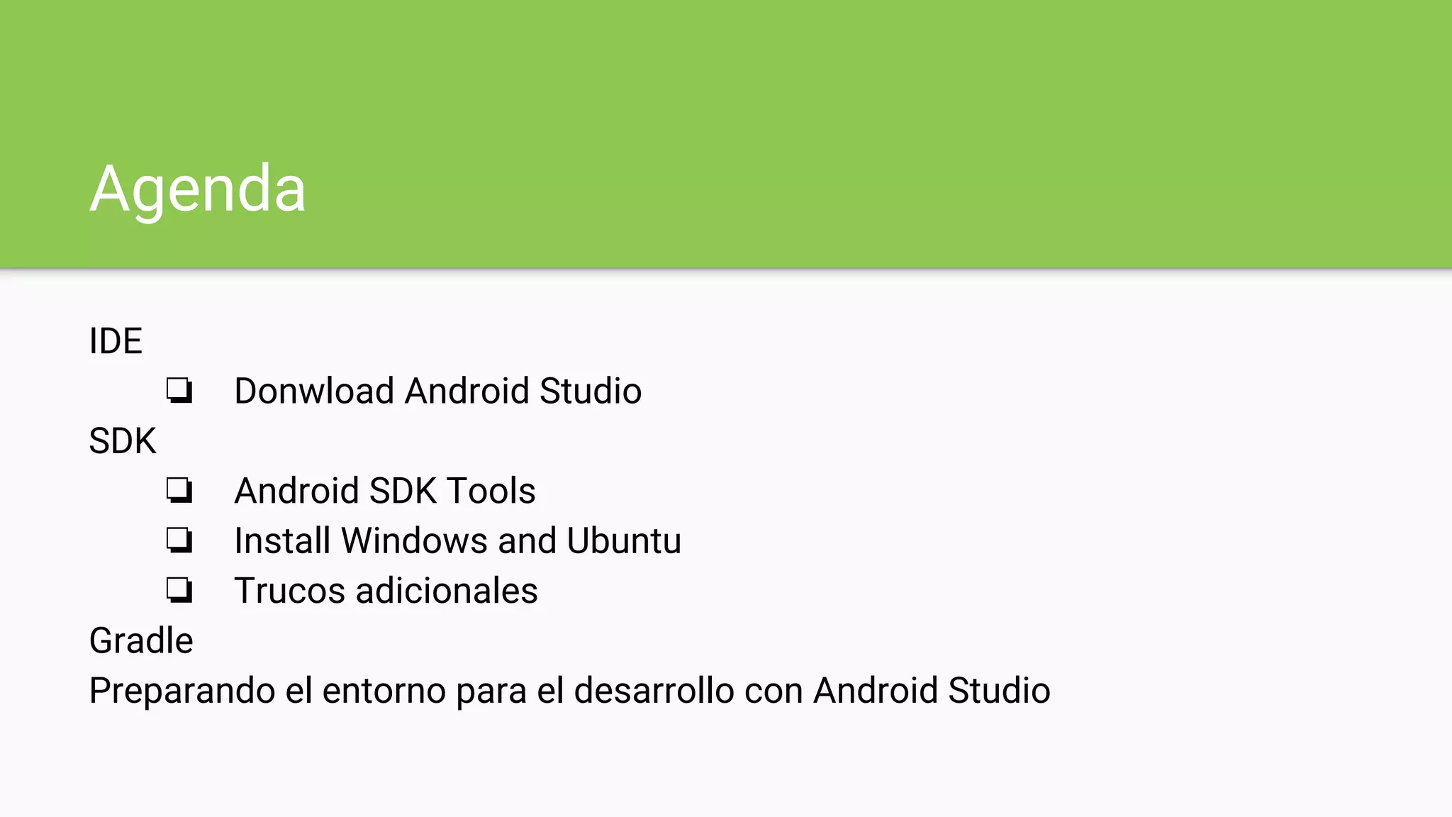 Instalacion y configuracion de Android Studio | PPT