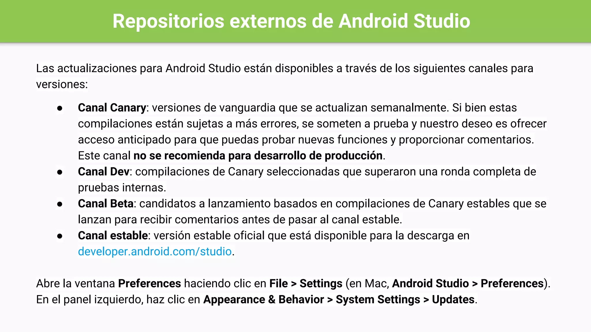 Instalacion y configuracion de Android Studio | PPT
