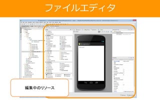 ファイルエディタ
編集中のリソース
 