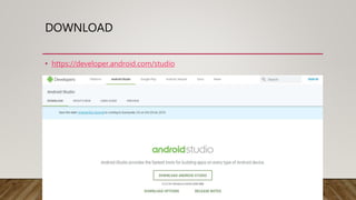 Android Studio Overview | PPTX