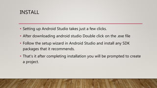 Android Studio Overview | PPTX