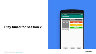 This work is licensed under the Apache 2.0 License
Stay tuned for Session 2
 