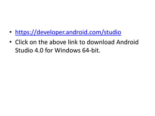 android studio download 64 bit android studio download 64 bit