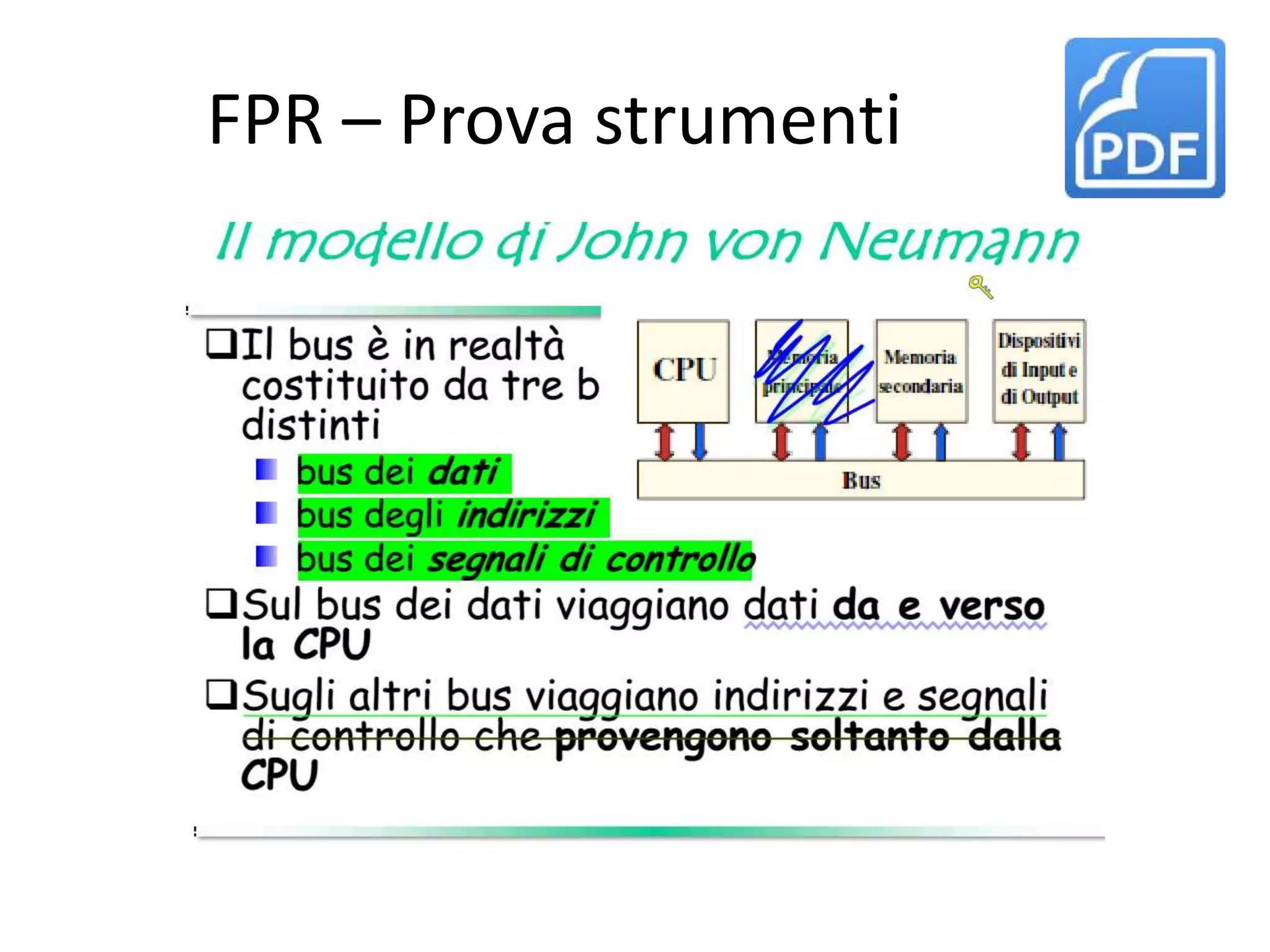 FPR – Prova strumenti
 