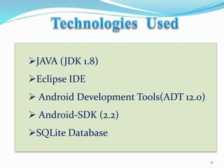 Android task manager project presentation | PPTX