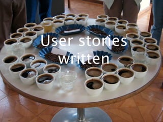 User stories
  written
 