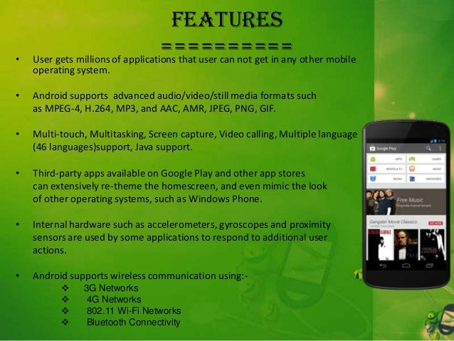Android technology and Information with Presentation Project.