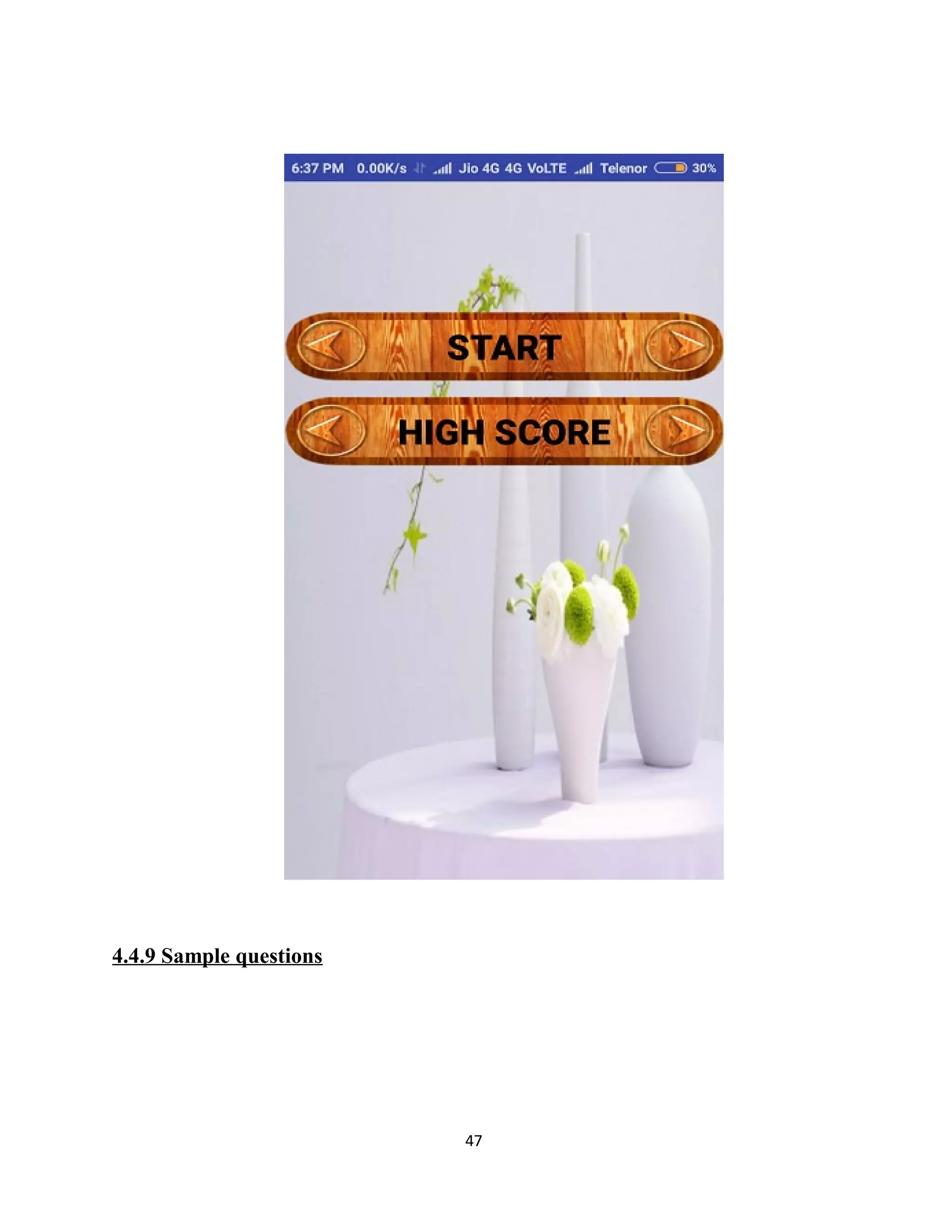 4.4.9 Sample questions
47
 