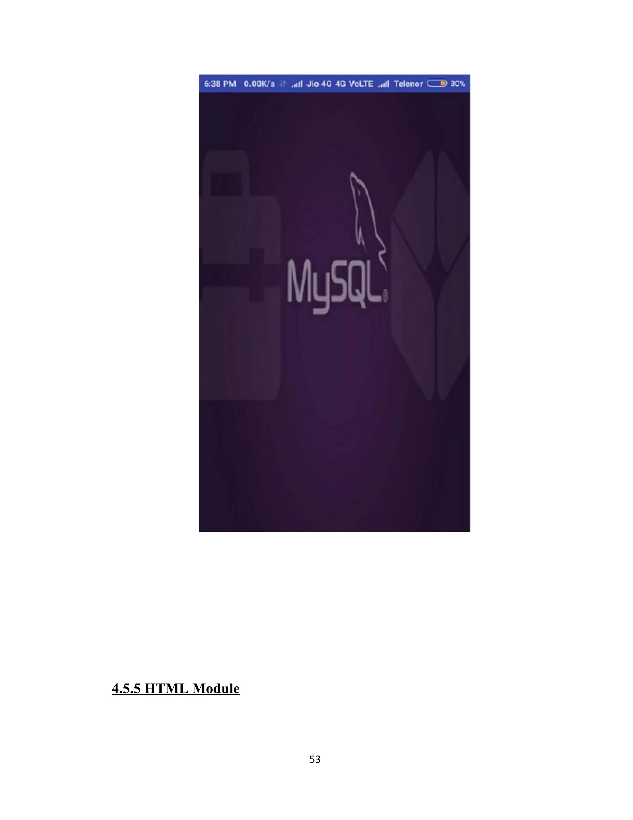 4.5.5 HTML Module
53
 